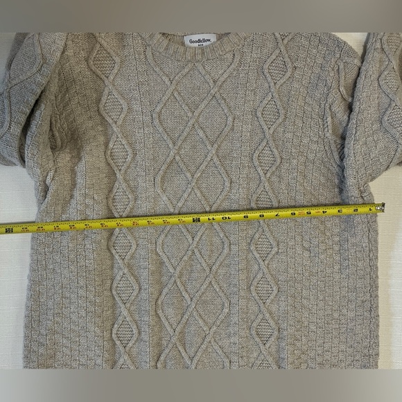Goodfellow & Co Men's Off White Cable Knit Sweater Size XL - Picture 5 of 6